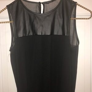 Zara Black Romper with sheer back